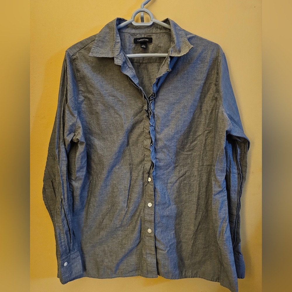 Lands' End ladies button down L